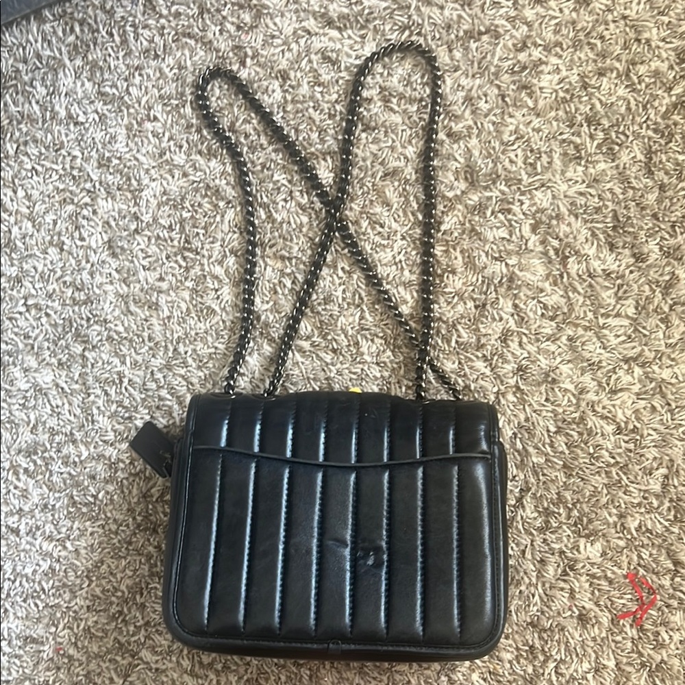 Coach Black Quilted Leather Shoulder Bag - Picture 3 of 5